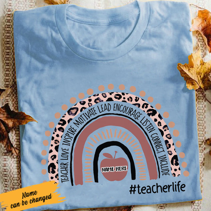 Personalized Teacher Love Inspire T Shirt JN32 30O58 1
