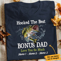 Personalized Fishing Bonus Dad T Shirt DB14 87O47 thumb 1