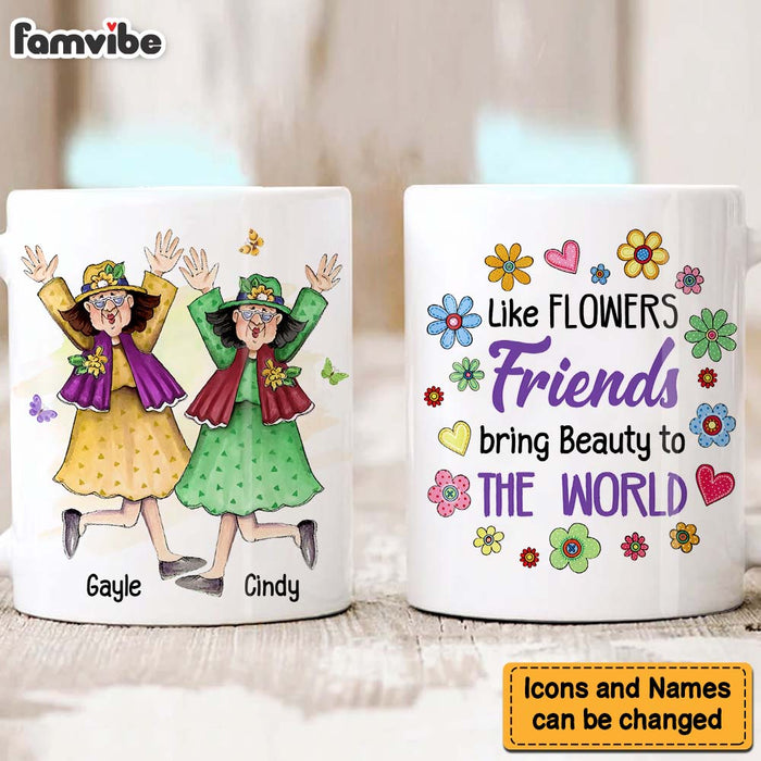 Personalized Gift For Friends Like Flowers Mug 30691 1