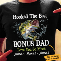 Personalized Fishing Bonus Dad T Shirt DB14 87O47 thumb 1