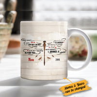 Personalized Dragonfly Memorial Mom Dad Mug NB133 85O34 thumb 1