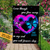 Personalized Memorial Mom Dad Butterfly Garden Flag JL114 85O36 1