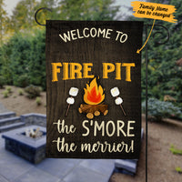 Personalized Fire Pit Patio Gardening Garden Flag JL34 85O34 thumb 1