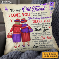 Personalized Gift For Friends Thank You For Standing By My Side Pillow 26420 thumb 1