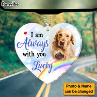 Personalized Dog Lovers Gift I Am Always With You Transparent Acrylic Car Ornament 31499 thumb 1
