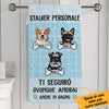 Personalized Stalker Personale Cane Italian Personal Stalker Dog Towel AP135 67O36 1