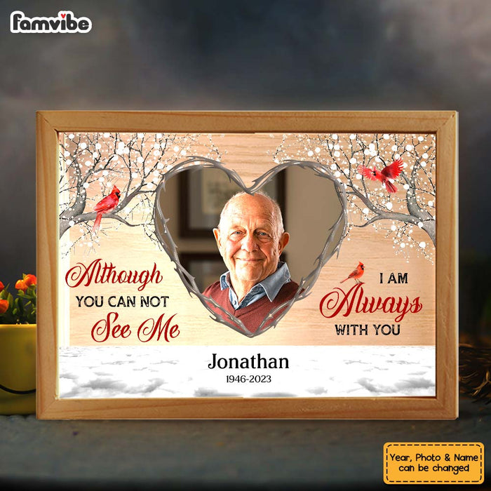 Personalized Memorial Gift Although You Can Not See Me Picture Frame Light Box 31679 1