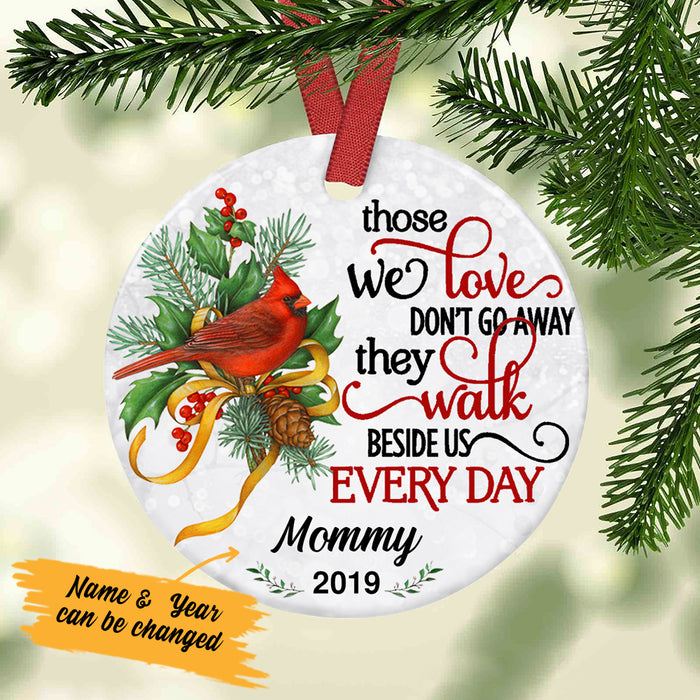 Products Personalized Cardinal Memorial Mom Circle Ornament NB121 67O57 1