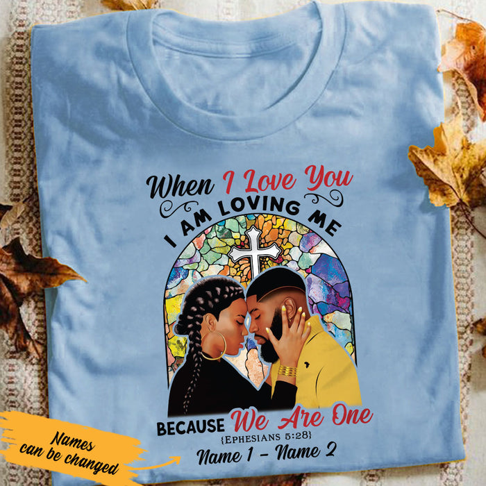 Personalized We Are One BWA Couple Christian T Shirt SB171 67O53 1