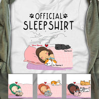 Personalized Cat Sleep Shirt T Shirt AP52 26O53 thumb 1