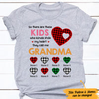 Personalized Mom Grandma They Stole My Heart T Shirt MR232 95O47 thumb 1