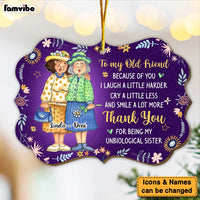 Personalized Christmas Gift Old Friend Smile A Lot More Benelux Ornament 30303 thumb 1