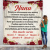 Personalized Spanish Abuela Gift For Grandma Blanket AP135 65O34 1