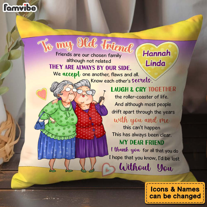 Personalized Gift To My Old Friend Pillow 30922 1