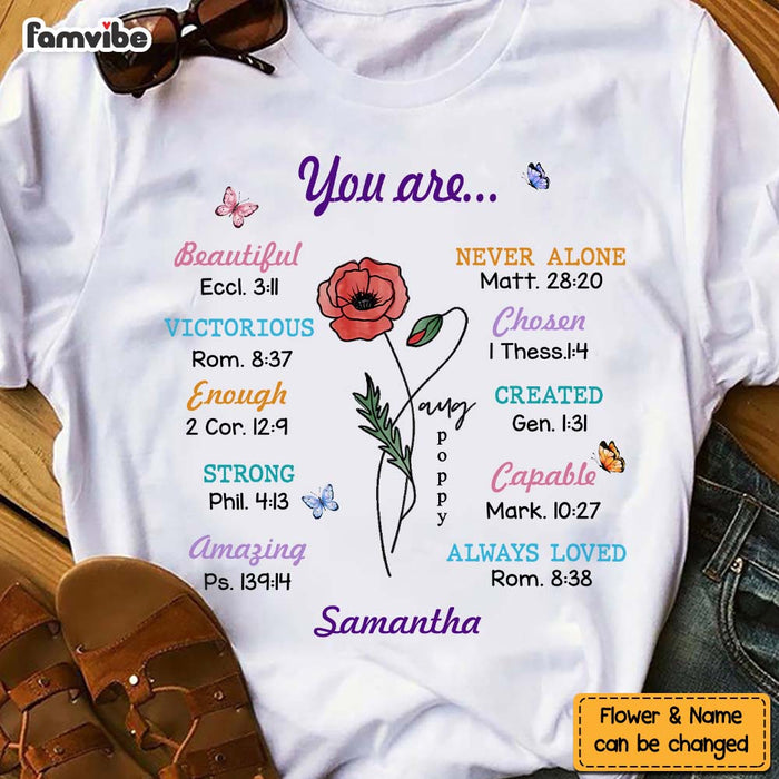 Personalized Christian Gift For Women You Are Bible Verse Shirt - Hoodie - Sweatshirt 29163