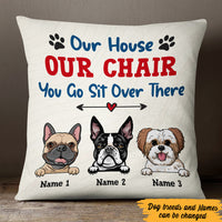Personalized My House My Chair Dog  Pillow DB42 30O47 thumb 1