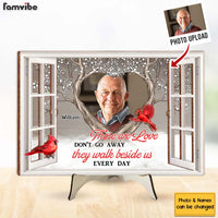 Personalized Memorial Gift Those We Love Don't Go Away 2 Layered Separate Wooden Plaque 31678 thumb 1