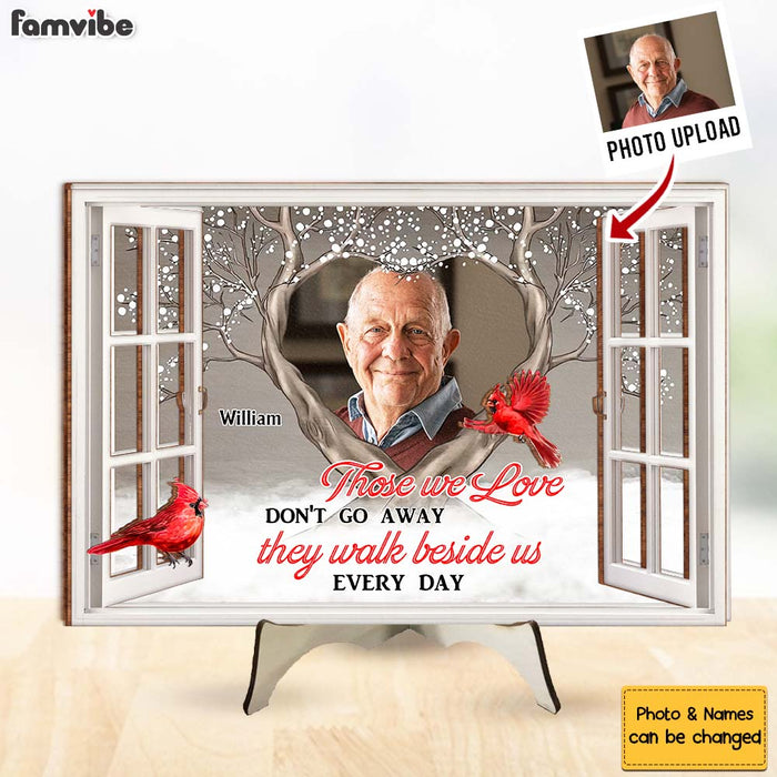 Personalized Memorial Gift Those We Love Don't Go Away 2 Layered Separate Wooden Plaque 31678 1