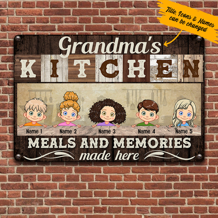 Personalized Grandma Kitchen Metal Sign JL101 95O36 1