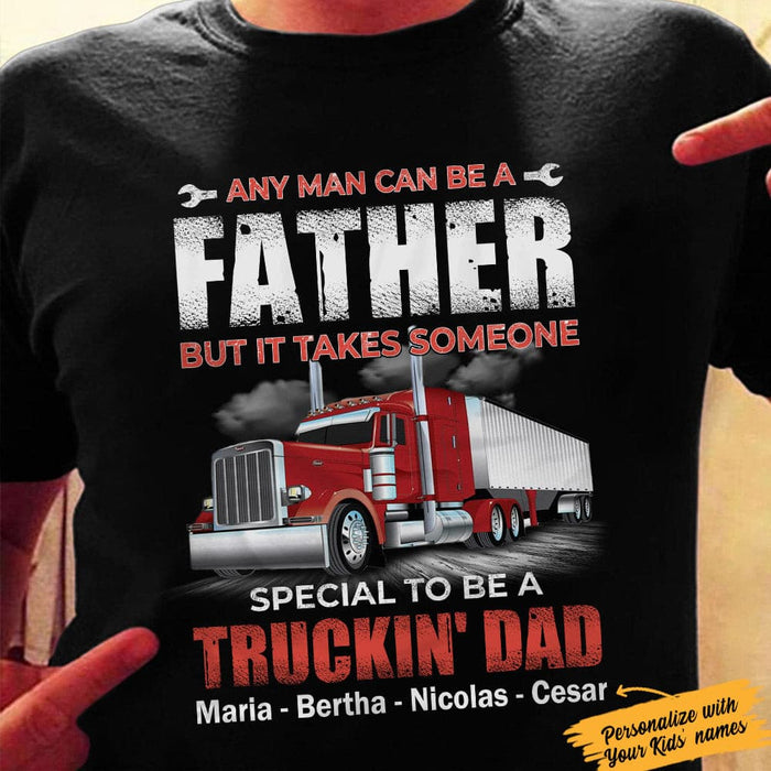 Personalized Dad Trucker  T Shirt MY91 87O34 1