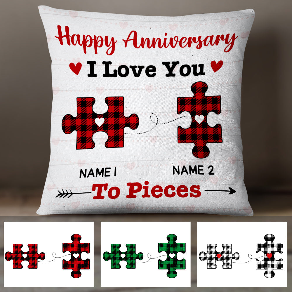 Personalized Couple Love You To Pieces  Pillow DB71 67O47 (Insert Included)