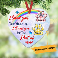 Personalized Dog Memorial Heart Ornament NB301 26O57 thumb 1