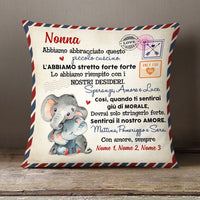 Personalized Italian Mamma Nonna Elephant Mom Grandma Pillow AP144 65O58 (Insert Included) thumb 1
