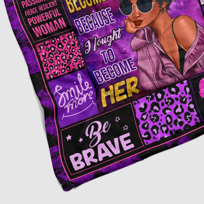 Personalized Gift For Daughter Purple Theme Upload Photo Blanket 31475 1