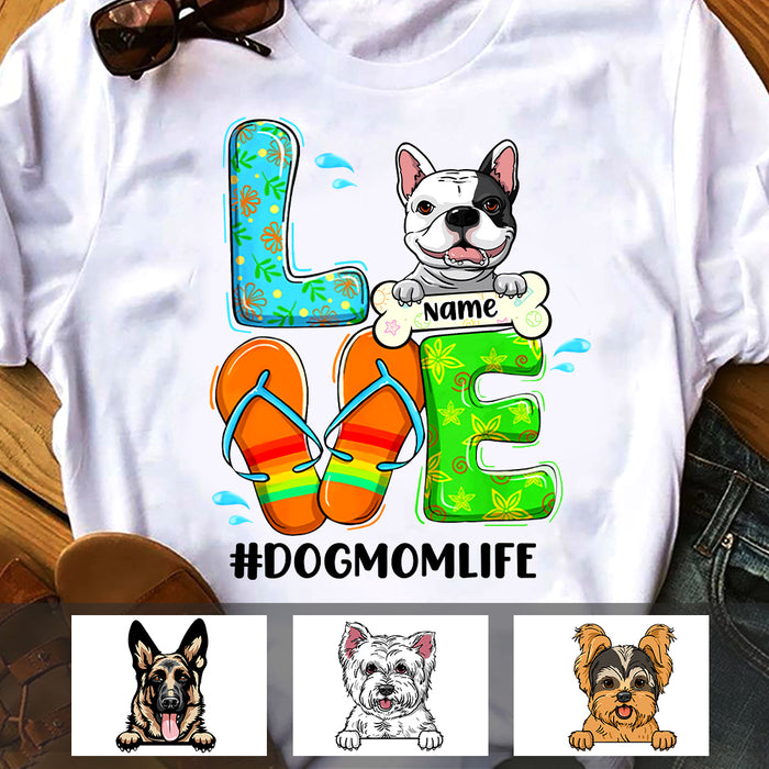 Personalized Dog Mom Beach T Shirt JN72 30O47 1