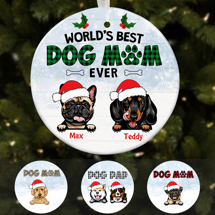 Personalized World Best Dog Dad Ever  Ornament OB222 67O47 1