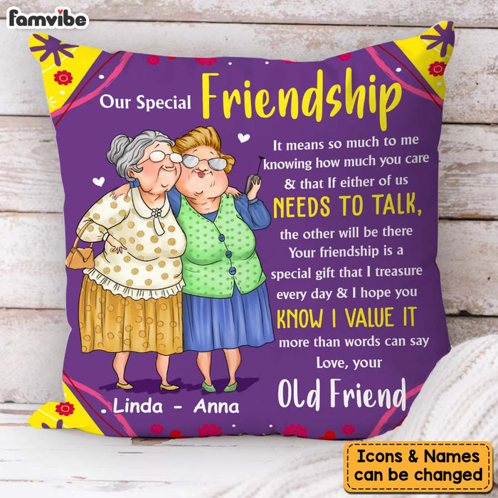 Personalized Gift For Old Friends Gift That I Treasure Pillow 30861 1