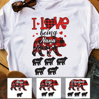 Personalized I Love Being Grandma Bear T Shirt JR272 30O34 thumb 1