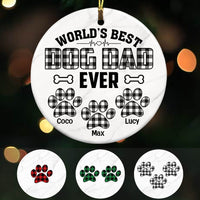 Personalized World Best Dog Dad Ever  Ornament OB201 67O53 thumb 1