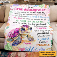 Personalized Gift For Granddaughter My Love Is For You Forever Blanket 32025 thumb 1