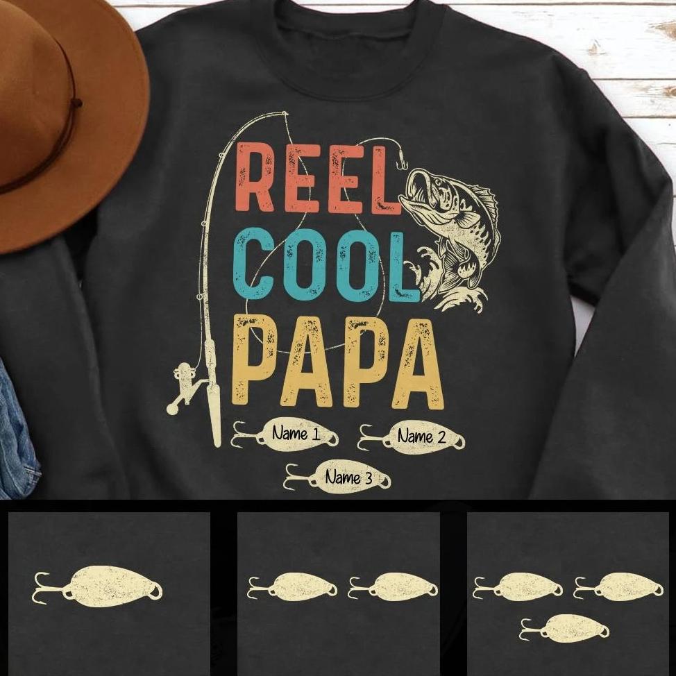 Personalized Reel Cool Grandpa Fishing Sweatshirt NB307 81O34 - Famvibe