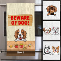 Personalized Beware Of The Dog Kitchen Towel  DB181 73O60 thumb 1
