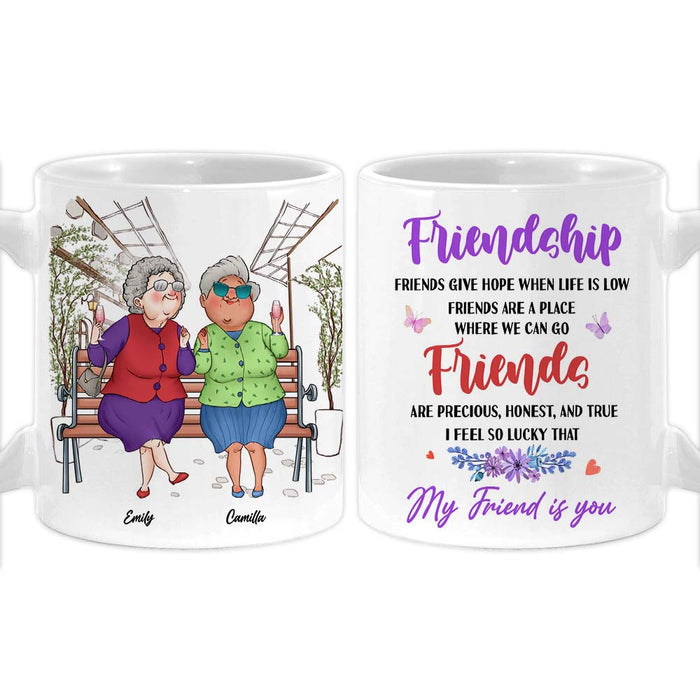 Personalized Friends Gift I Feel So Lucky That  My Friend Is You Mug 31215 1