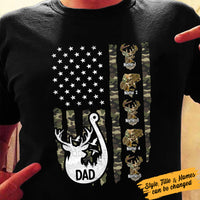 Personalized Hunting Fishing Dad T Shirt AP193 95O53 thumb 1