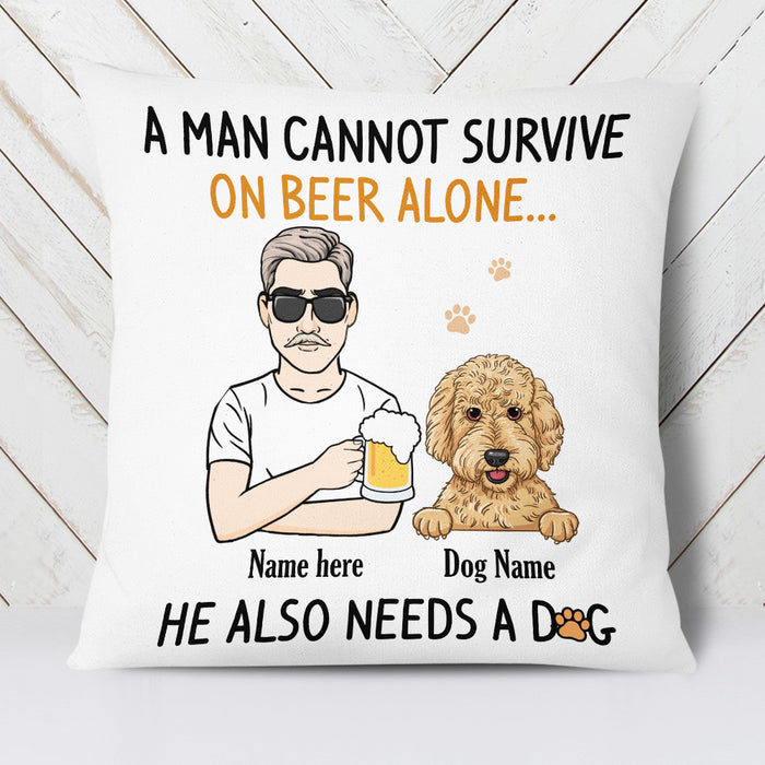 Personalized Dog Dad Pillow MY112 30O34 (Insert Included) 1
