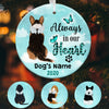 Personalized Always In Heart Dog Memorial  Ornament OB202 65O47 1