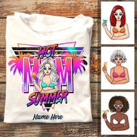 Personalized Hot Mom Summer Beach T Shirt JL21 30O58 thumb 1