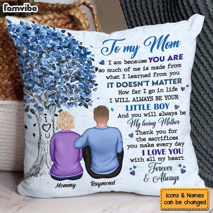 Personalized Gift For Mom From Son Pillow 31976 1