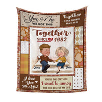 Personalized I Love You The Most Together Since Couple Blanket 30548 thumb 1