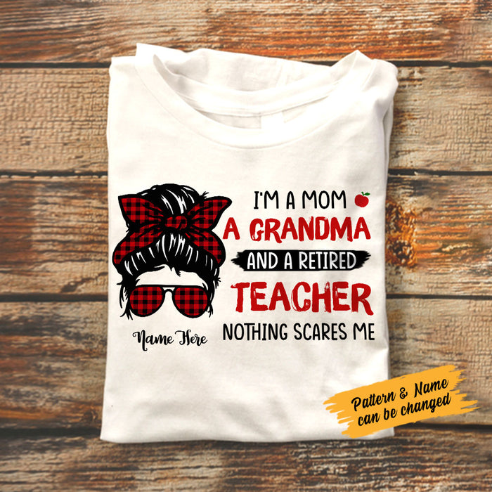 Personalized Teacher Grandma T Shirt JN111 26O58 1