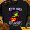 Personalized Double Trouble Witch Halloween T Shirt JL174 29O57 1