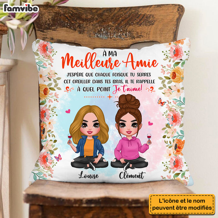 Personalized Gift Friends Sister French Hug This Pillow 30995 1
