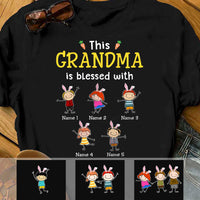 Personalized Easter Blessed Grandma T Shirt FB253 65O57 thumb 1