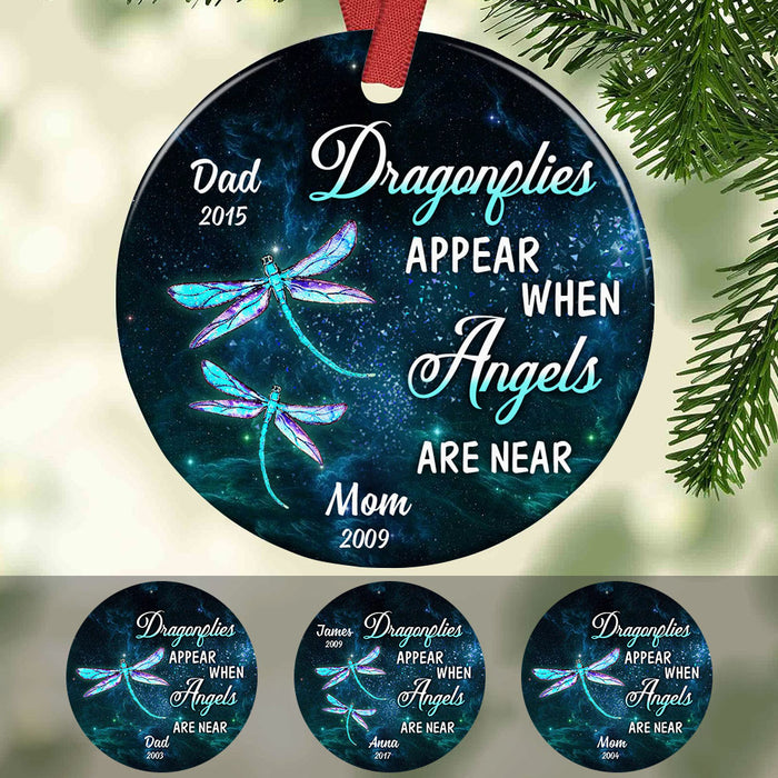 Personalized Dragonflies Appear Memorial Ornament OB13 30O58 1