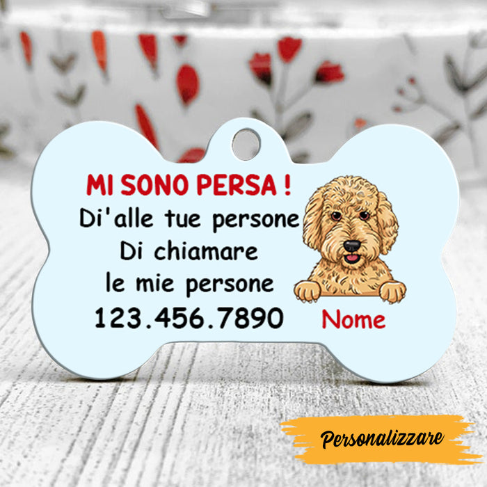 Personalized Dog Call My People German Hund Bone Pet Tag AP143 95O47 1