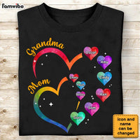 Personalized Gift For Grandma 2 Heart Shirt - Hoodie - Sweatshirt 31706 thumb 1